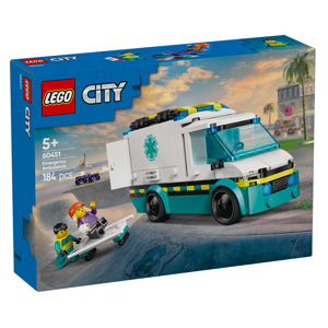 Lego City Emergency Ambulance Toy Vehicle Set 60451